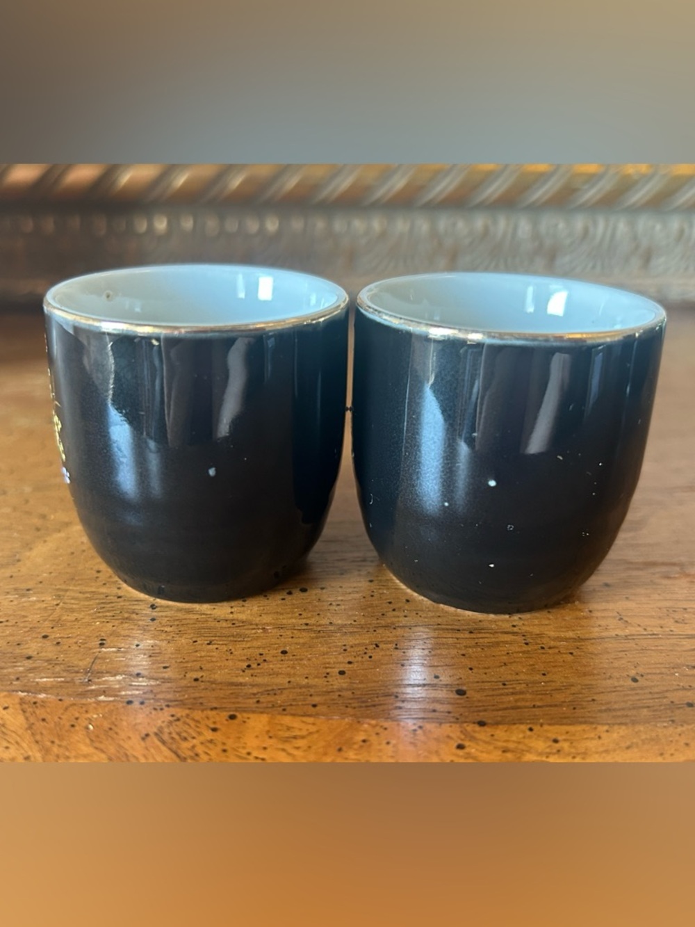 🐕3/20 Vintage Kutani-Style Japanese Sake Cups- Set of 2 - Picture 5 of 8